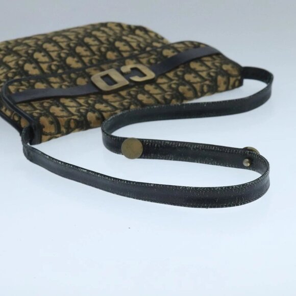 Christian Dior Trotter Canvas Shoulder Bag Navy Auth 104185 - Picture 8 of 16